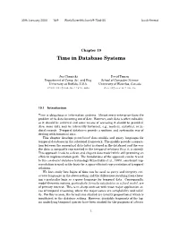 Time in Database Systems