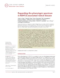 Expanding the Phenotypic Spectrum in RDH12-Associated Retinal Disease