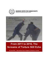 From 2011 to 2016, the Screams of Torture Still Echo