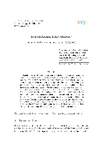Is Dialetheism Self-Coherent? 1 Introduction
