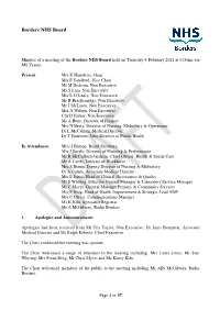 Minutes of Previous Meeting