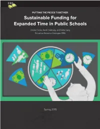 Sustainable Funding for Expanded Time in Public Schools (PDF)