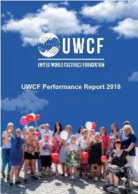 UWCF Performance Report 2018 Dear Readers