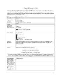 Course Submission Form