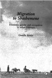 Migration to Shashemene Migration to Shashemene