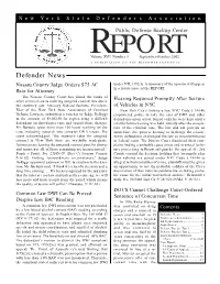 NYSDA Backup Center Report