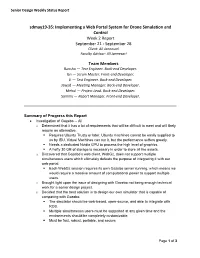 Sdmay19-35 • Implementing a Web Portal System for Drone
