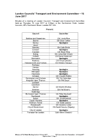 ALG Transport and Environment Committee