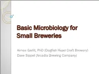 Basic Microbiology for Small Breweries