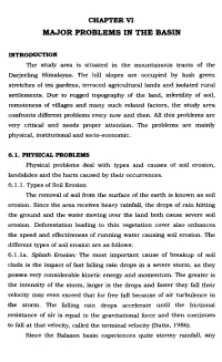 Chapter Vi Major Problems in the Basin