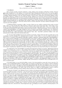 Intuitive Chemical Topology Concepts. / In