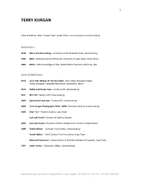 Terry Kurgan CV 2019 Website