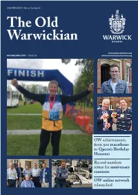 The Old Warwickian, Michaelmas 2019 Issue 35