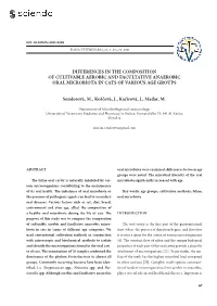 Differences in the Composition of Cultivable Aerobic and Facultative Anaerobic Oral Microbiota in Cats of Various Age Groups
