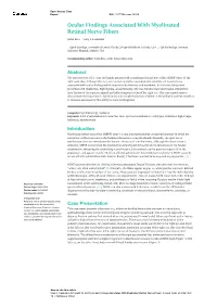 Ocular Findings Associated with Myelinated Retinal Nerve Fibers