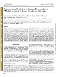 Pharmacological Analysis and Structure Determination of 7-Methylcyanopindolol–Bound B1-Adrenergic Receptor