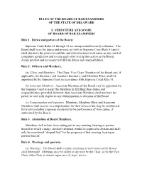 Rules of the Board of Bar Examiners of the State of Delaware