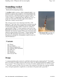 Sounding Rocket - Wikipedia, the Free Encyclopedia Page 1 of 4