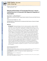 Widespread Exonization of Transposable Elements in Human Coding Sequences Is Associated with Epigenetic Regulation of Transcription