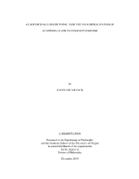 Academics No Longer Think: How the Neoliberalization Of
