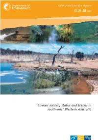 Stream Salinity Status and Trends in South West