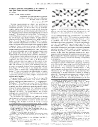 Synthesis, Structure and Bonding of Srca2in2ge: a New Zintl Phase with an Unusual Inorganic Π-System Zhihong Xu and Arnold M