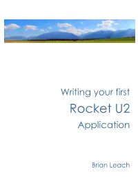 Writing Your First U2 Application