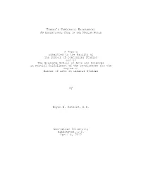 A Thesis Submitted to the Faculty of the School of Continuing