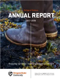 College of Science Annual Report 2017–2019 (Pdf)