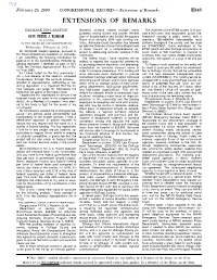 Extensions of Remarks E345 EXTENSIONS of REMARKS