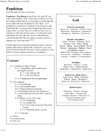 Pandeism - Wikipedia, the Free Encyclopedia