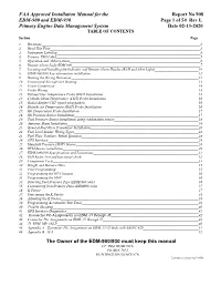 TABLE of CONTENTS Section Page 1
