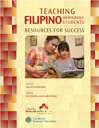Teaching Filipino Immigrant Students—Resources for Success