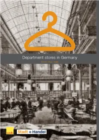 Department Stores in Germany Status I Quo I Vadis