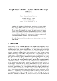 Graph Object Oriented Database for Semantic Image Retrieval