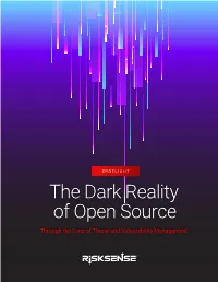 The Dark Reality of Open Source Spotlight Report