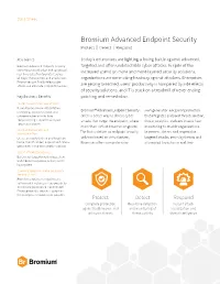 Bromium Advanced Endpoint Security Protect | Detect | Respond