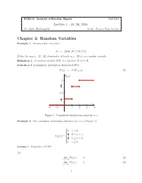 Chapter 2: Random Variables Example 1