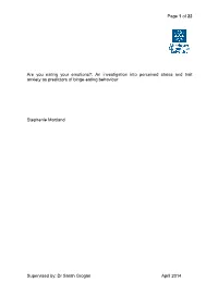 Front Page Format for Journal Report