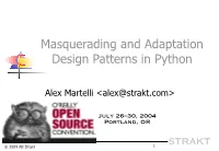 Masquerading and Adaptation Design Patterns in Python (Pdf)