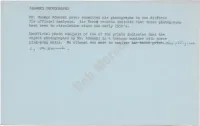 Rob Mercer Rob Mercer Rob Mercer Rob ~ Your Recent Correspondence of ------In Which You ~~N~I~Your Unidentified Observation of ------And Subsequent Photographs