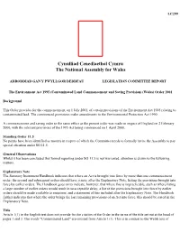 The Environment Act 1995 (Contaminated Land Commencement and Saving Provision) (Wales) Order 2001