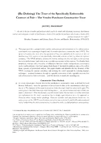 The Vendor Purchaser Constructive Trust