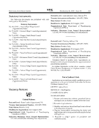 Vacancy Notices REPORTS to : Chief Registrar CLASSIFICATION: MPP 2 DUTIES and TASKS