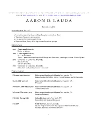 Aaron D. Lauda
