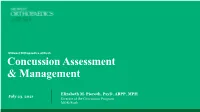 Concussion Assessment & Management