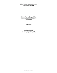 EXHIBIT a (Page 1 of 13) OCEAN VIEW SCHOOL DISTRICT Teaching and Learning
