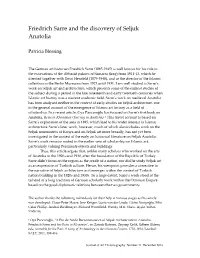 Friedrich Sarre and the Discovery of Seljuk Anatolia