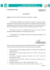 Page 1 of 2 F.1002/CBSE/Acad /2020 January 17, 2020 Notification: 15
