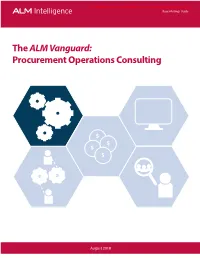 Procurement Operations Consulting (C) 2018; Used by Licensing Permissions Buyer Ratings Guide